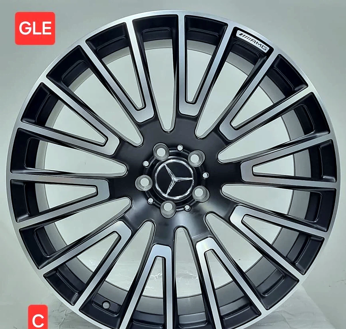 2523 Matt Black M Face wheel