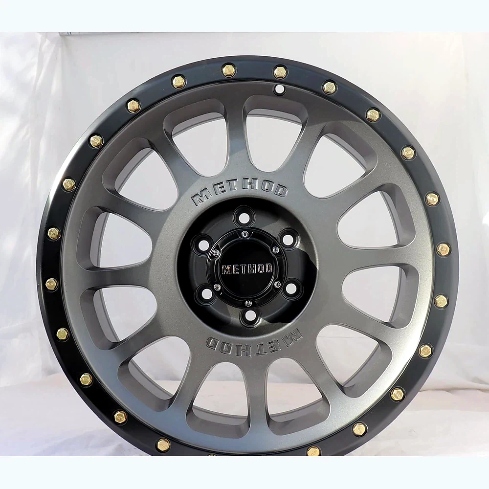 9095 Titanium / Matte Black Lip wheel